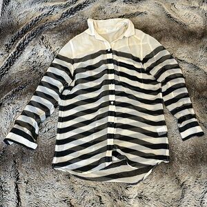 Equipment Sheer Stripe Button down